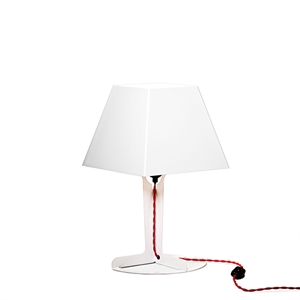 Established & Sons Fold Lampe à Poser Blanc avec Câble Rouge Grand