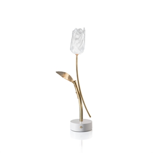 SLAMP Tulip Lampe Portable Transparent/Base Blanc