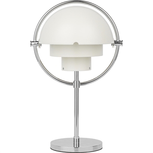 Lampe Portative Gubi Multi-Lite Chrome/ Blanc Mat