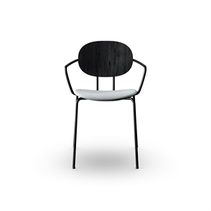Sibast Furniture Piet Hein Chaise de Salle à Manger Noire avec Accoudoirs Noir et Remix 123