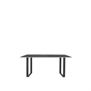 Muuto 70/70 Table à Manger 170x85 Linoléum Noir/Noir