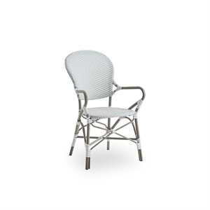 Sika-Design Isabell Chaise de Café D'extérieur avec Accoudoirs Taupe