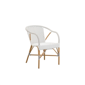 Sika-Design Madeleine Chaise de Café d'Extérieur Blanc/Amande