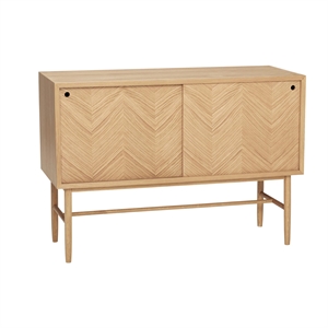 Hübsch Herringbone Commode Portes Coulissantes Nature