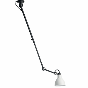 Lampe Gras N302 Plafonnier Noir mat/Blanc Mat
