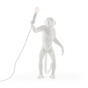 Seletti Monkey Lampe à Poser Debout Singe Blanc