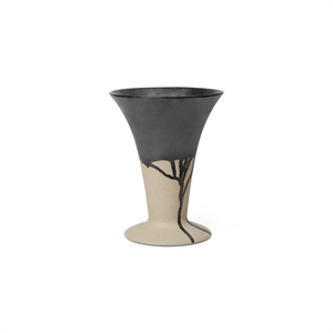Ferm Living Flores Vase Sable/ Noir