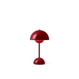 &Tradition Flowerpot VP9 Lampe à Poser Portable Rouge Vermillon