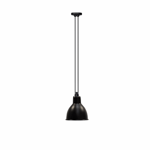 Lampe Gras N322 XL Suspension Noir Mat Round