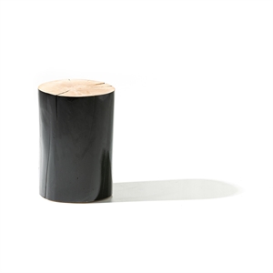 Gervasoni Log S Table d'Appoint Laqué Noir