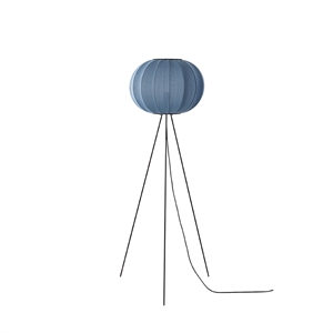 Made By Hand Knit-Wit Lampadaire Rond Ø45 Haut Pierre Bleue