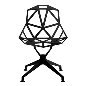 Magis Chair One 4 Star Chaise de Salle à Manger Noire