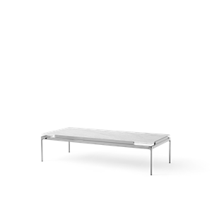 &Tradition Set LN12 Table Basse Bianco Carrara/ Chrome Foncé