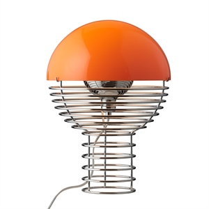 Lampe à Poser Verpan Wire Ø30 Chrome/Orange