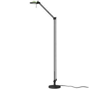 Lampadaire Luceplan Berenice Corps Noir M. Abat-jour en Verre Vert