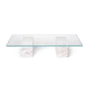 Ferm Living Table Basse Mineral Marbre Bianco Curia