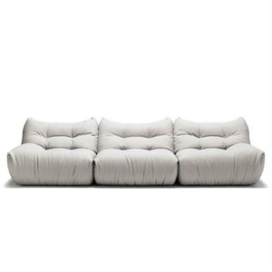 Canapé 3 Places Decotique MONO Blanc Vapeur