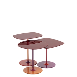 Kartell Thierry Trio Table d'Appoint Rouge