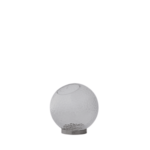 Vase AYTM GLOBE BUBBLES Ø17 Transparent/ Argent