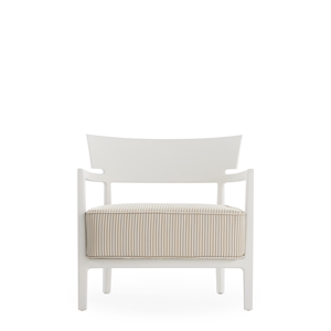 Fauteuil D'extérieur Kartell CARA MAT Blanc/ Beige