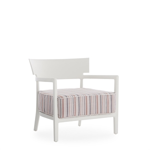 Fauteuil D'extérieur Kartell CARA MAT Blanc/Brique