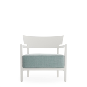 Fauteuil D'extérieur Kartell CARA MAT Blanc/Sauge