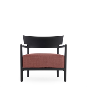 Fauteuil D'extérieur Kartell CARA MAT Noir/ Bordeaux