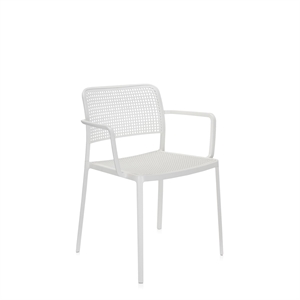 Chaise de Jardin Kartell AUDREY avec Accoudoirs Blanc