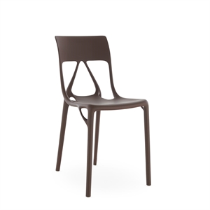 Kartell AI LITE Chaise de Salle à Manger Moka