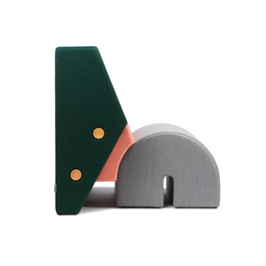 Veuillez Patienter pour Être Assis Fauteuil Keystone Vert/ Rose/ Gris