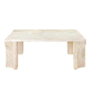 GUBI Doric Table Basse Carrée 80 x 80 cm Blanc Neutre