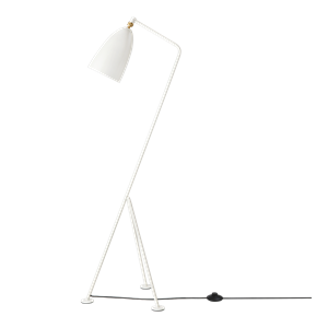 GUBI Grossman Collection Gräshoppa Lampadaire Albâtre Brillant Blanc