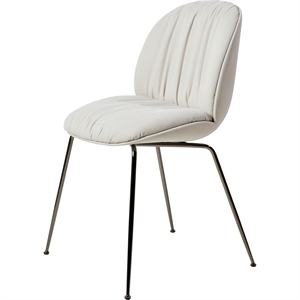 Chaise de Salle à Manger Souple Gubi Beetle Chrome Noir/ Reales/Limonta 001