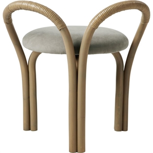 Gubi Bistra Tabouret Rotin Teinté Olive/Fustagno Limonta 003