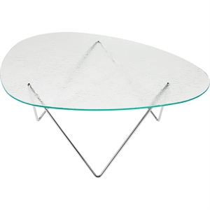Table Basse Gubi Pedrera Chrome/ Transparent/ Verre