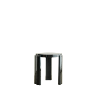 Tabouret Louise Roe Spina en hêtre laqué noir