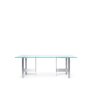 Ferm Living Lager Table à Manger 90x200 Verre/ Aluminium