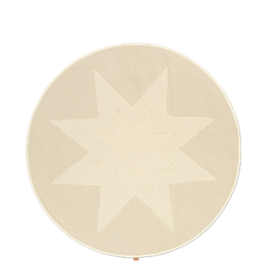 Ferm Living Tapis D'arbre de Noël Vela Star Naturel