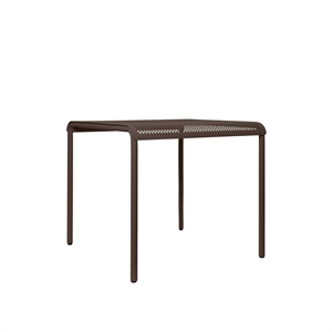 Table d'extérieur Ferm Living Dapple 80x80 Chocolat noir