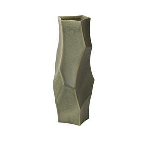 Vase Cueva H37 de Ferm Living en sauge foncé