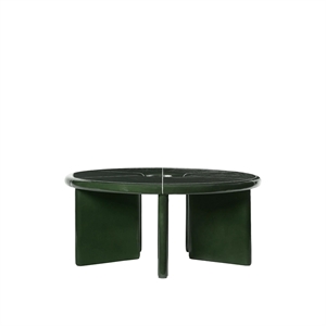 Table basse Can Lis Deya Ø80 Vert foncé Ferm Living x Utzon