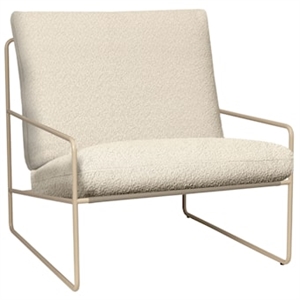 Housse de Coussin Ferm Living Desert pour Assise et Dossier, Bouclée/ Blanc Cassé