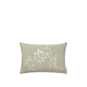 Housse de Coussin Ferm Living x Utzon Can Lis Vuelo 40x60 Vert Orme