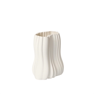 Vase Moire H20 de Ferm Living Blanc cassé