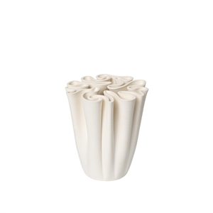 Vase Ferm Living Dedali H18 Blanc cassé