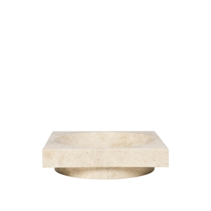 Centre de table bas en travertin de Ferm Living Hew