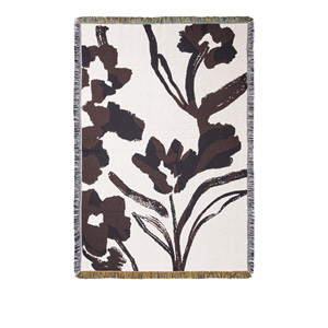 Tapis Cilla de Ferm Living, Blanc Cassé/raisin Foncé