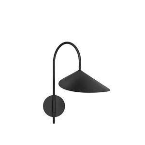Applique murale pivotante Ferm Living Arum, Câblé, Noir