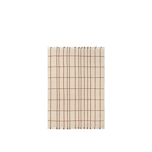 Tapis Ferm Living Sen 140x200 Parchemin/Châtaigne