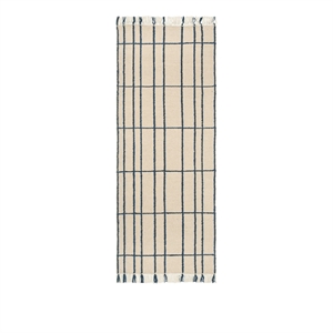 Tapis Ferm Living Sen 80x200 Parchemin/Indigo